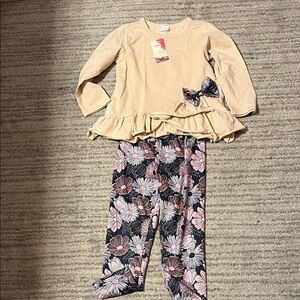 Floral Long Sleeve Top and Pants Set